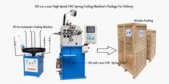 El paquete de la máquina que arrolla de la primavera de alta velocidad del CNC del eje XD-212 2 para la entrega