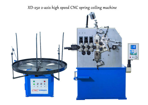 Máquina que arrolla de la primavera de XD-250 2-Axis produciendo los resortes de presión de 2.0m m a de 5.0m m