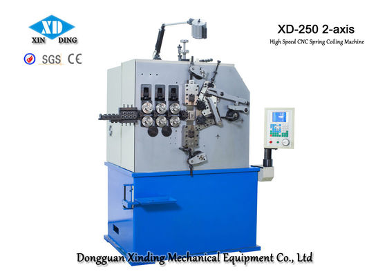 Máquina que arrolla de la primavera de XD-250 2-Axis produciendo los resortes de presión de 2.0m m a de 5.0m m