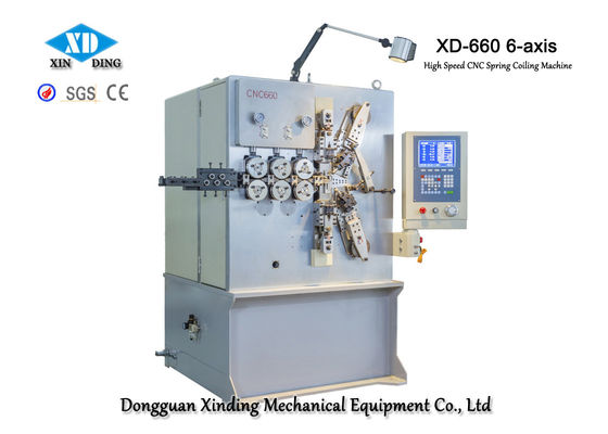 La máquina que arrolla de la primavera de alta velocidad del CNC de XD-660 6-Axis para hacer salta precisión