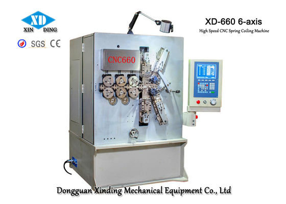 La máquina que arrolla de la primavera de alta velocidad del CNC de XD-660 6-Axis para hacer salta precisión