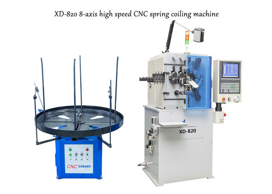 La máquina que arrolla de la primavera de alta velocidad de XD-820 8-Axis hace el diámetro de alambre 0,5 a 2.0m m