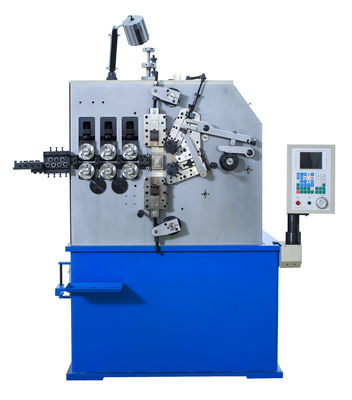 Alto alambre eficiente de la máquina del mecanismo de botes giratorios de la primavera del CNC que alimenta AXIS y la leva AXIS