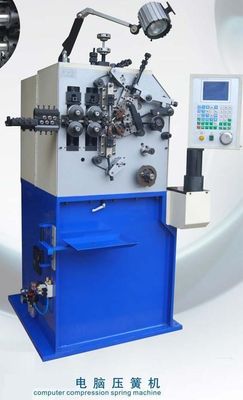 Máquina azul del resorte de presión de la pintura/maquinaria que arrolla de la primavera