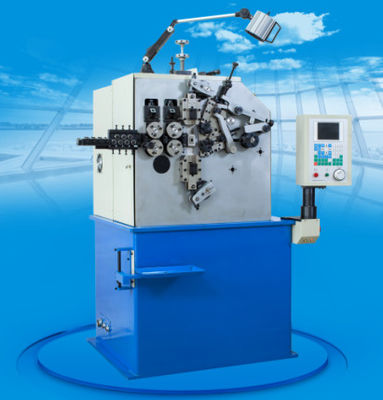 Máquina automatizada con dos ejes del resorte de presión con 5,7&quot; panel de control