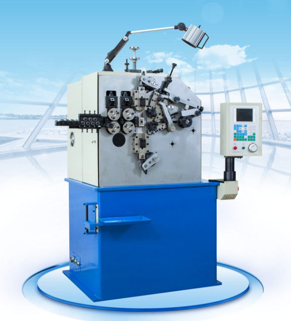 máquina que arrolla de la primavera de alambre del CNC de 50 milímetros que consiste en el alambre que alimenta AXIS y la leva AXIS