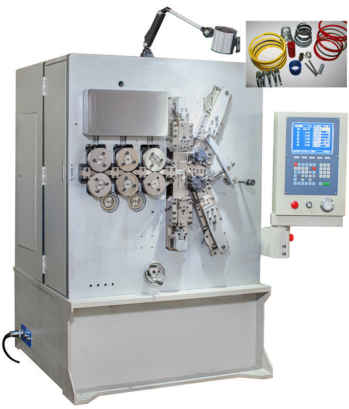 máquina del muelle en espiral del CNC de 2,00 - de 6.00m m cinco AXIS con el sistema servo del movimiento