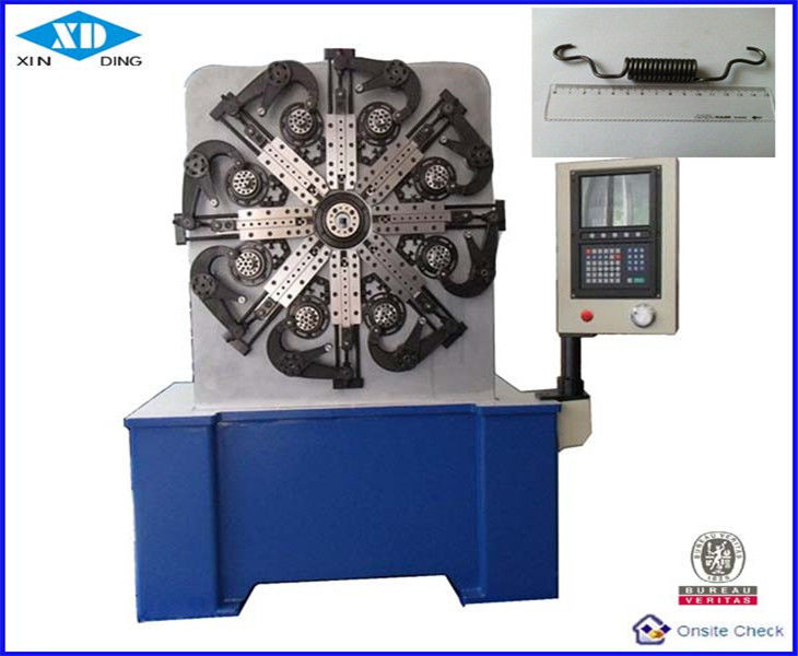 Muelle de torsión de pintura azul del CNC que forma eficacia alta de la máquina 5,5 kilovatios